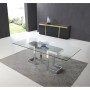 Table Romimex Argenté verre Acier inoxydable Verre trempé 150 x 75 x 90 cm de Romimex, Tables - Réf : D1618406, Prix : 1,00 €...