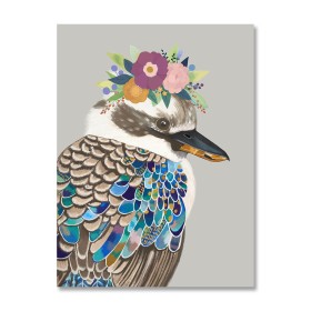 Painting Romimex Multicolour Canvas Flowers Bird 60 x 80 x 3 cm by Romimex, Paintings - Ref: D1618416, Price: 26,11 €, Discou...