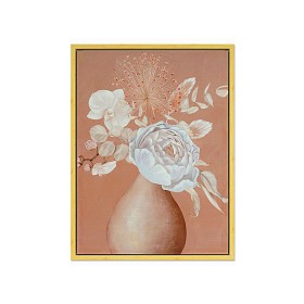 Cadre Romimex Tuile Toile Fleurs 60 x 80 x 4 cm de Romimex, Impressions sur toile - Réf : D1618427, Prix : 99,23 €, Remise : %