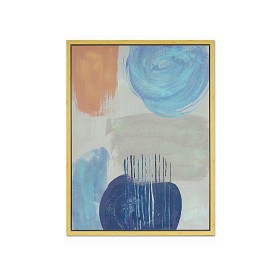 Pintura Romimex Blauwe Tela Abstrato 60 x 80 x 4 cm de Romimex, Impressões sobre tela - Ref: D1618431, Preço: 97,57 €, Descon...