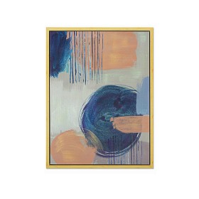 Cadre Romimex Bleu Toile Abstrait 60 x 80 x 4 cm de Romimex, Impressions sur toile - Réf : D1618432, Prix : 97,57 €, Remise : %