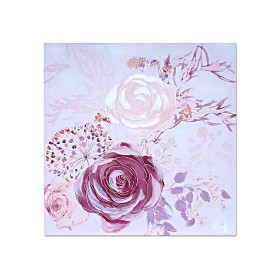 Painting Romimex Pink Canvas Roses 60 x 60 x 3 cm by Romimex, Prints on Canvas - Ref: D1618438, Price: 47,26 €, Discount: %