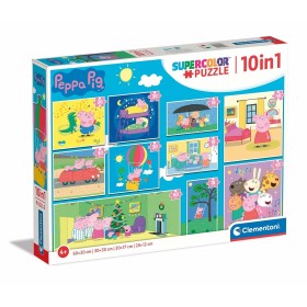 10-Puzzle Set Peppa Pig Clementoni SuperColor 220 Pieces by Peppa Pig, Jigsaws - Ref: S7192053, Price: 32,77 €, Discount: %