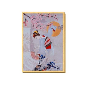 Bild Romimex Bunt Leinwand Geisha 50 x 70 x 4 cm von Romimex, Leinwanddrucke - Ref: D1618451, Preis: 94,31 €, Rabatt: %