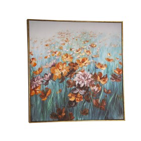 Oil Painting Romimex Wood Canvas Flowers 82 x 82 x 5 cm by Romimex, Paintings - Ref: D1618490, Price: 108,88 €, Discount: %