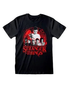 Camiseta de Manga Corta Stranger Things Circle Logo Negro Unisex de Stranger Things, Camisetas - Ref: D0800481, Precio: €23.7...