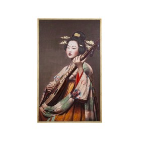 Cadre Huile Romimex PVC Toile Geisha 90 x 150 x 4 cm de Romimex, Impressions sur toile - Réf : D1618526, Prix : 173,61 €, Rem...