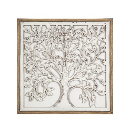 Decorazione da Parete Romimex Bianco Naturale Legno MDF 60 x 60 x 4 cm di Romimex, Frontoni - Rif: D1618531, Prezzo: 121,19 €...