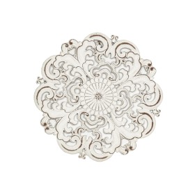 Wall Decoration Romimex White MDF Wood 60 x 60 x 2 cm by Romimex, Wall Pediments - Ref: D1618537, Price: 111,48 €, Discount: %