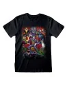 Camisola de Manga Curta DC Comics Villains Preto Unissexo | Tienda24 Tienda24.eu