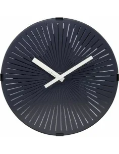 Reloj de Pared Home ESPRIT Blanco Cristal Madera MDF 53 x 6 x 53 cm (2 Unidades) | Tienda24 Tienda24.eu