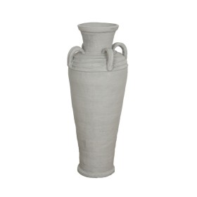 Vase de sol Alexandra House Living Gris Terre cuite 30 x 80 x 30 cm Avec des poignées de Alexandra House Living, Vases - Réf ...