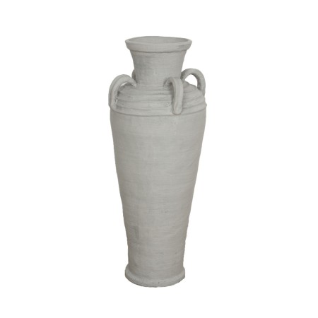 Vaso da pavimento Alexandra House Living Grigio Terracotta 30 x 80 x 30 cm Con manici di Alexandra House Living, Vasi - Rif: ...