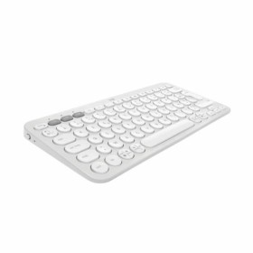 Bluetooth Keyboard with Support for Tablet Logitech K380 French White AZERTY by Logitech, Keyboards - Ref: S7192783, Price: 6...