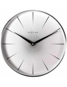 Wall Clock Home ESPRIT White Crystal MDF Wood 40 x 4,5 x 40 cm (2 Units) | Tienda24 Tienda24.eu