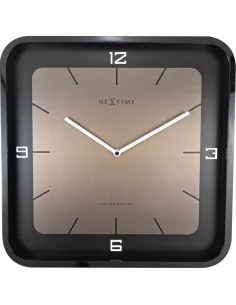 Reloj de Pared Romimex Negro Madera Metal 50 x 50 x 5 cm | Tienda24 Tienda24.eu