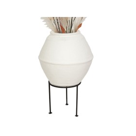 Plantador Romimex Branco Terracota 30 x 55 x 30 cm Com suporte de Romimex, Vasos - Ref: D1618669, Preço: 96,56 €, Desconto: %