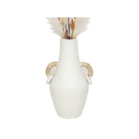 Vase Romimex Blanc Rotin Terre cuite 25 x 50 x 25 cm Avec des poignées de Romimex, Vases - Réf : D1618671, Prix : 82,17 €, Re...