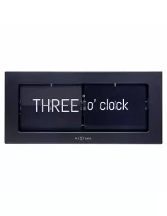 Reloj de Mesa DKD Home Decor Blanco Negro Cristal Hierro 12 x 6 x 13 cm (2 Unidades) | Tienda24 Tienda24.eu