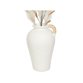 Vaso Romimex Branco Corda Terracota 27 x 40 x 27 cm Com pega de Romimex, Jarrões - Ref: D1618676, Preço: 86,29 €, Desconto: %