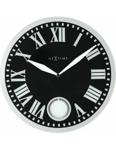 Horloge Murale DKD Home Decor Noir Marron Blanc Fer Oiseau 50 x 4 x 50 cm Bois MDF (2 Unités) | Tienda24 Tienda24.eu