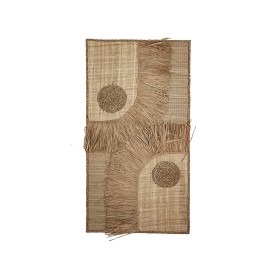 Decoração de Parede Romimex Natural Fibra vegetal 60 x 120 x 5 cm de Romimex, Esculturas - Ref: D1618741, Preço: 104,75 €, De...