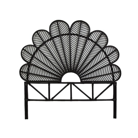 Testiera del Letto Romimex Nero Rattan 160 x 160 x 5 cm di Romimex, Letti, strutture e basi - Rif: D1618802, Prezzo: 276,39 €...