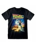 Short Sleeve T-Shirt Back to the Future Poster Black Unisex | Tienda24 Tienda24.eu