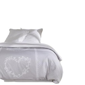 Housse de Couette TODAY Blanc Gris 220 x 240 cm de TODAY, Couettes et housses de couette - Réf : S7193568, Prix : 41,03 €, Re...