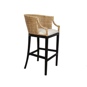 Banqueta Romimex Preto Natural Bambu Rotim 58 x 110 x 60 cm de Romimex, Banquetas - Ref: D1618813, Preço: 384,13 €, Desconto: %