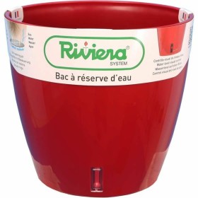 Self-watering flowerpot Riviera With water reserve Red polypropylene Circular Ø 36 x 33 cm by Riviera, Flower Pots - Ref: S71...