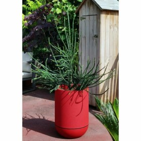 Pot Riviera Granite D40 Rouge Plastique Rond Ø 40 cm de Riviera, Pots de fleurs - Réf : S7193675, Prix : 67,51 €, Remise : %