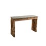 Consola Romimex Natural Vidrio madera de teca 120 x 75 x 35 cm de Romimex, Mesas - Ref: D1618829, Precio: 501,32 €, Descuento: %