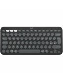 Drahtlose Tastatur Logitech Pebble Keys 2 K380s Qwerty Spanisch Schwarz Grau Graphit | Tienda24 Tienda24.eu