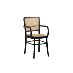 Armchair Romimex Black Natural Rattan Teak 44 x 89 x 53 cm by Romimex, Chairs - Ref: D1618832, Price: 251,22 €, Discount: %