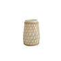 Blumenvase Romimex Weiß aus Keramik Rattan 20 x 30 x 20 cm von Romimex, Vasen - Ref: D1618841, Preis: 63,67 €, Rabatt: %