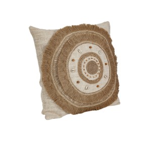 Cushion Romimex Beige Cream 45 x 8 x 45 cm Embroidery by Romimex, Cushions - Ref: D1618870, Price: 42,13 €, Discount: %