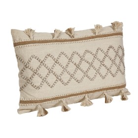 Coussin Romimex Crème Pompons 30 x 8 x 50 cm Broderie de Romimex, Coussins - Réf : D1618882, Prix : 25,48 €, Remise : %