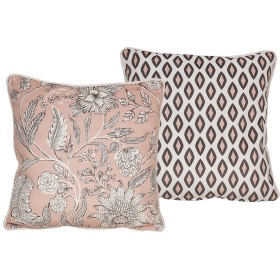 Cushion Romimex Pink Reversible 45 x 45 x 12 cm by Romimex, Cushions - Ref: D1618906, Price: 23,76 €, Discount: %