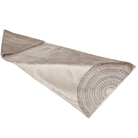 Camino de Mesa Romimex Beige 33 x 180 x 1 cm Terciopelo de Romimex, Caminos de mesa - Ref: D1618926, Precio: 66,76 €, Descuen...