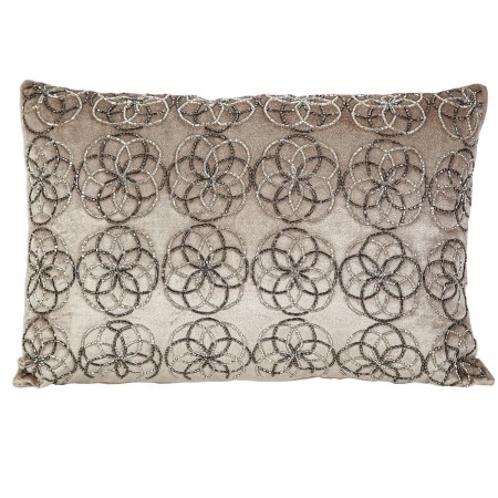 Cushion Romimex Beige Velvet 45 x 10 x 30 cm by Romimex, Cushions - Ref: D1618928, Price: 44,14 €, Discount: %