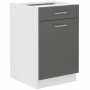 Mueble de cocina PREGO Gris 50 x 60 x 86 cm de BigBuy Home, Módulos - Ref: S7194192, Precio: 139,34 €, Descuento: %