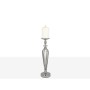 Candleholder Romimex Silver Metal Glass 16 x 50 x 16 cm by Romimex, Candelabras and candle holders - Ref: D1618956, Price: 70...