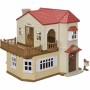 Playset Sylvanian Families Red Roof Country Home Casa de Miniatura Conejo de Sylvanian Families, Playsets de figuras de jugue...