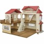 Playset Sylvanian Families Red Roof Country Home Casa de Miniatura Conejo de Sylvanian Families, Playsets de figuras de jugue...