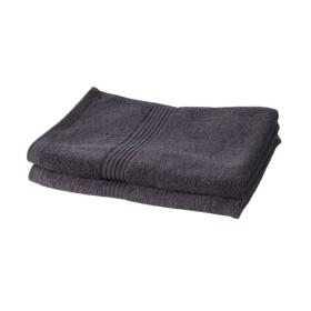 Towels Set TODAY Essential charcoal 50 x 90 cm (2 Units) by TODAY, Towels - Ref: S7194369, Price: 26,29 €, Discount: %