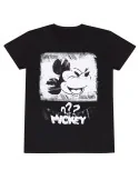 Camisola de Manga Curta Unissexo Mickey Mouse Poster Style Preto | Tienda24 Tienda24.eu