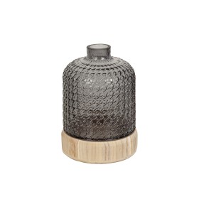 Vase Romimex Grey Wood Glass 15 x 21 x 15 cm by Romimex, Vases - Ref: D1619063, Price: 45,18 €, Discount: %