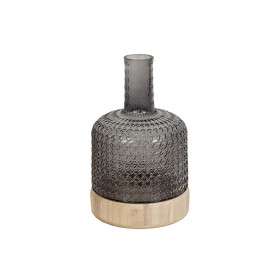 Florero Romimex Gris Madera Vidrio 18 x 27 x 18 cm de Romimex, Jarrones - Ref: D1619064, Precio: 53,42 €, Descuento: %