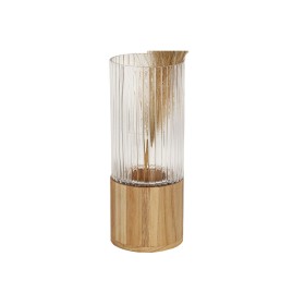 Florero Romimex Claro Madera Vidrio 12 x 30 x 12 cm de Romimex, Jarrones - Ref: D1619069, Precio: 45,18 €, Descuento: %